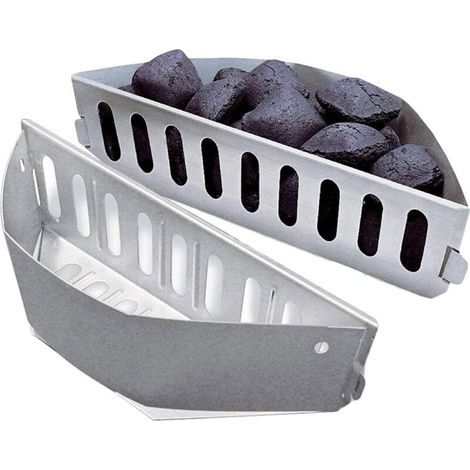 LaBlanc - 7403 Lot de 2 Paniers à Charbon Char-Basket pour Weber 57 cm Kettle Grills, Briquette Panier pour Weber One Touch and Master Touch Charcoal Grill, Barbecues à Charbon de 47,6 et 67 cm (1/5)