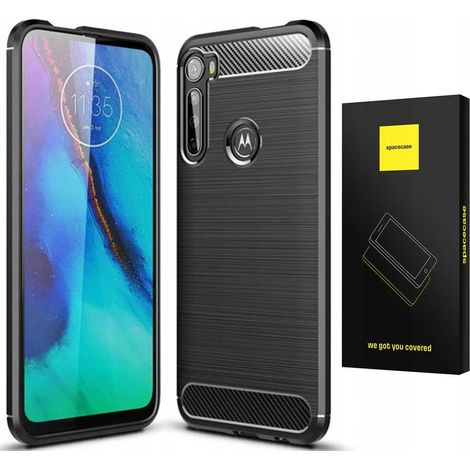 Elegante custodia in fibra di carbonio per Motorola One Fusion+ (1/5)