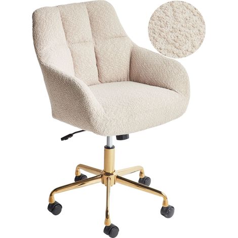 Desk Chair PALMDALE Boucle Beige (1/5)