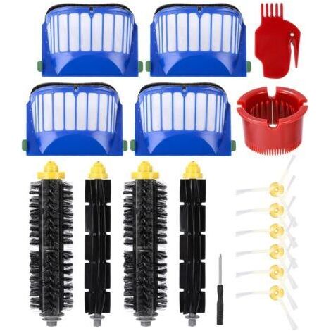 BUNTHAUS Accessoires de Remplacement pour iRobot Roomb 600 Séries 605 606 610 615 616 620 621 625 630 631 632 650 651 653 655 660 670 671 676 680 681,Accessoires 17PCS (1/5)
