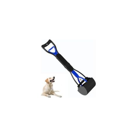 Paletta per escrementi di cani e gatti con manico lungo, molla resistente e materiali di alta qualità facile da usare per raccogliere erba, terra e ghiaia. - Crezuo