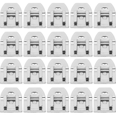 20 Pièces Pied à fermeture à glissière invisible en acier inoxydable, simple pied presseur domestique pour machine à coudre (1/5)