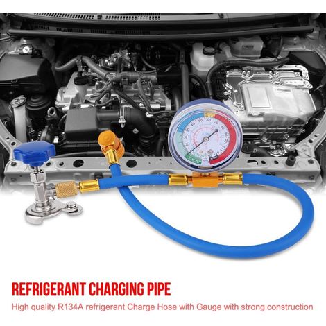 Système de Jauge Tuyau Mesure Recharge R134A R12, Charge Réfrigérant Climatisation du