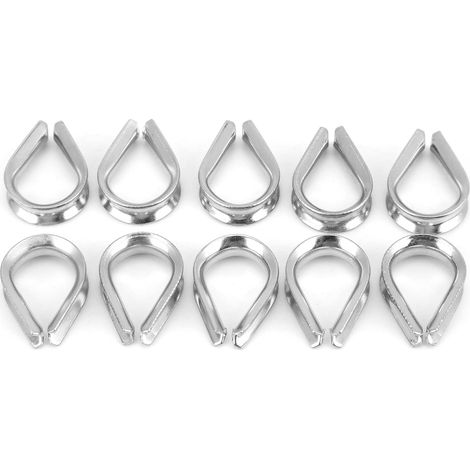 Les Cosses de 3MM Serrent Le Câble Métallique Marin Cosses Le Clip de Douille de Câble de Bateau en Acier Inoxydable (1/5)