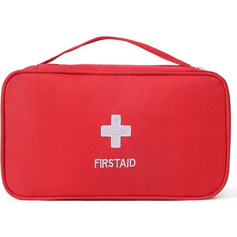 Sac médical d'urgence de grande capacité - boîte de rangement de premiers secours - sac à main de maquillage pour survie (1/5)