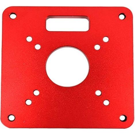 Lntyq Plaque d'insertion de table de toupie - 120 x 120 x 8 mm - En aluminium - Pour le travail du bois (1/5)