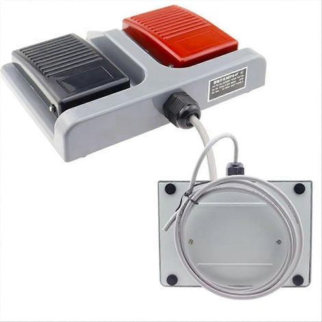 MDFS-67 Doppel-Fußpedal-Nivelliersystem mit 10 A/220 V Wechselstromkabel, automatischer Rückstellung, Schmiede- und Textil-B-Funktion (1/5)