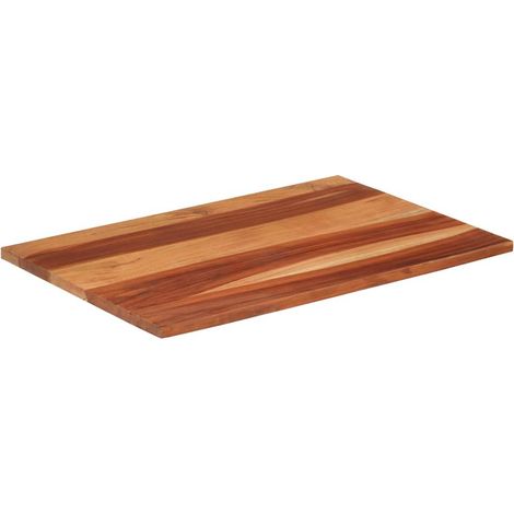 Dessus de table,Plateau de table,Dessus de bureau bois massif d'acacia 25-27 mm 60x90 cm CFW87204 (1/5)
