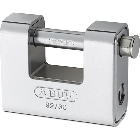 92/80mm Monoblock Brass Body Shutter Padlock (1/3)