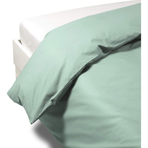 Parure de lit 4 pièces en 100% coton Housse Couette Douce et Elégante, Lavable et Facile d’Entretien Housse de Couette 200x200 et Autres Tailles (1/2)