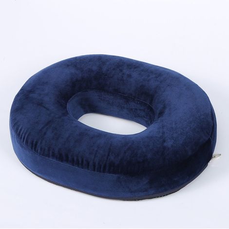 Donutförmiges Sitzkissen, orthopädisches Memory-Schaum-Kissen zur Linderung von Hämorrhoiden, Gebärmuttervorfall und Steißbeinschmerzen. (1/5)