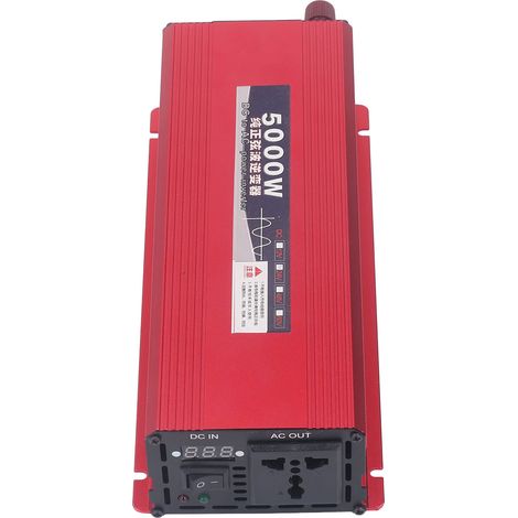 Reiner Sinus-Wechselrichter 5000W, Haushalts- und Kfz-Konverter mit Lüfter, LED-Digitalanzeige für Wohnmobile und LKW, DC 48V auf AC 220V (1/5)
