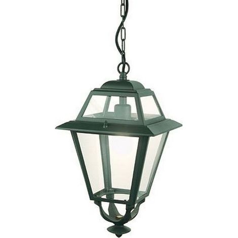 Sospensione Esterno Contemporanea Elegance Alluminio E Vetro Grigio 1 Luce E27 (1/5)