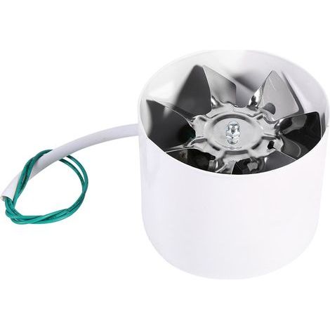 Ventilateur de conduit en ligne 220V 20W pour extraction d'air intérieur domestique, pale en acier, refroidissement et ventilation. (1/5)