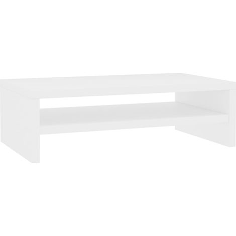 Soporte para monitor 42 x 24 x 13 cm madera de ingeniería blanco 020029202