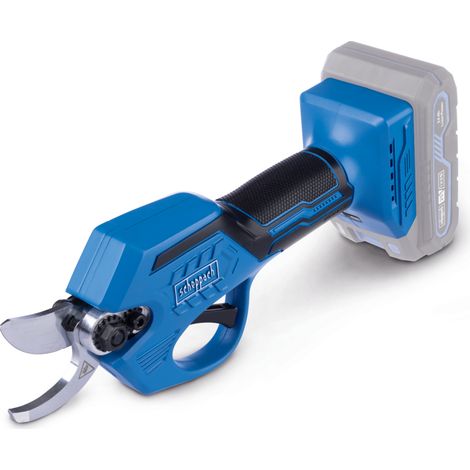 Scheppach – Sécateur électrique sans fil 20V – Moteur Brushless – Capacité de coupe 28 mm – Lame en acier pour branches épaisses