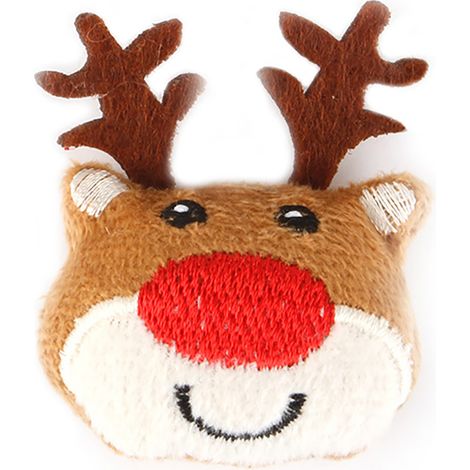 Peluche douce sur le thème de Noël, adorable, coutures fines, résistante aux morsures, type 4 (1/5)