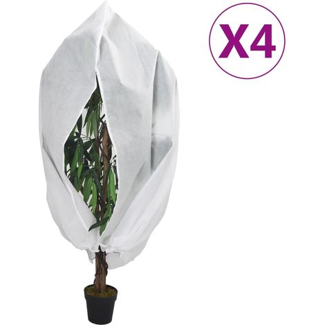 Wintervlies mit Reißverschluss 4 Stk. 70 g/m² 1x1,55 m