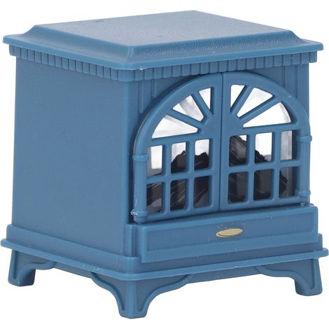 1:12 Puppenhauskamin, Miniaturkamin aus Kunststoff, Puppenhaus-Minimöbel, Dekorationszubehör, Königsblau (1/5)