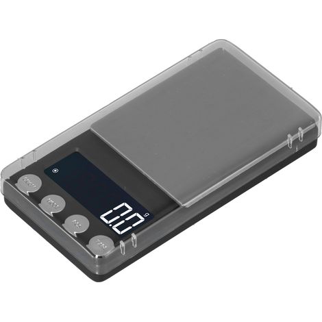 Digitale Mini-Schmuckwaage im Taschenformat mit LCD-Display für hochpräzises Wiegen (1000 g / 0,1 g). (1/5)