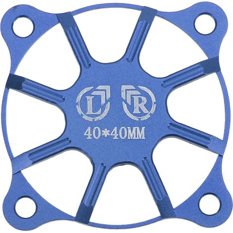Housse de Ventilateur RC 40x40mm en Alliage d'Aluminium pour Moteur - Accessoire de Protection Bleu Foncé (1/5)
