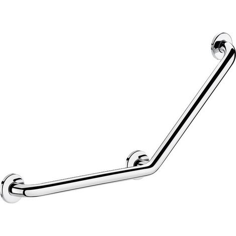 Delabie poignée d'angle 135°, D32 400x400mm 3 points de fixation Inox satiné
