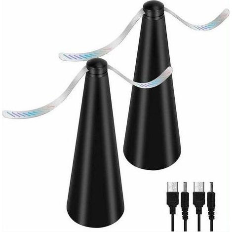 Ventilateur Anti-Mouche, Lot de 2 répulsifs Anti-moustiques sans Utiliser de Produits Chimiques, pour éloigner les mouches et les insectes de la nourriture, pour Camping Salle à Manger Jardin (1/5)
