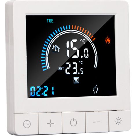 Thermostat intelligent programmable LCD contrôle précis chauffage eau intelligent WiFi pour maison bureau magasin AC90V‑240V (1/5)