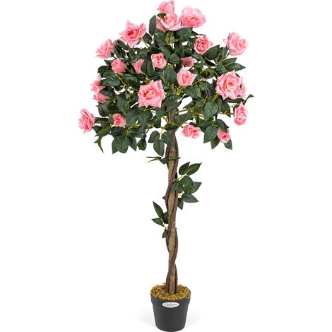 Artificial Rose - Pink (4ft) (1/5)