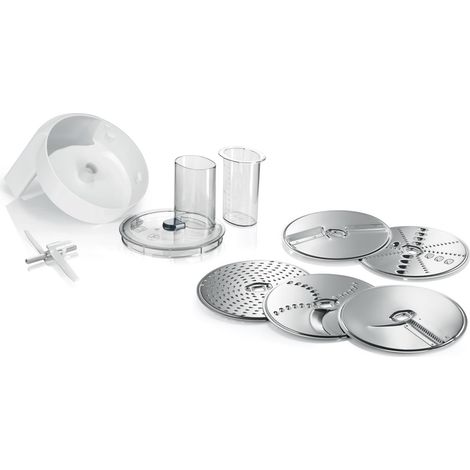 Bosch MUZ5VL1 Robot da cucina Accessorio tritatutto, Acciaio inox, Bianco e Grigio