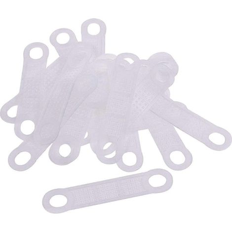 100 Stück transparente, rutschfeste Kleiderbügelgriffe aus Gummi