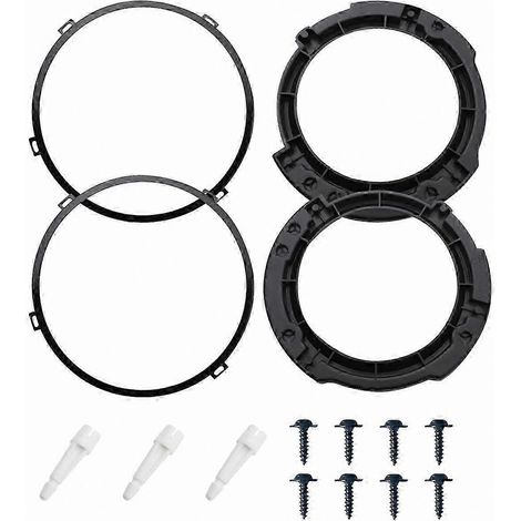 Kit de montage de phare rond de 7 pouces pour les modèles Jeep Wrangler JK 2007-2017, avec support de montage en métal. (1/5)