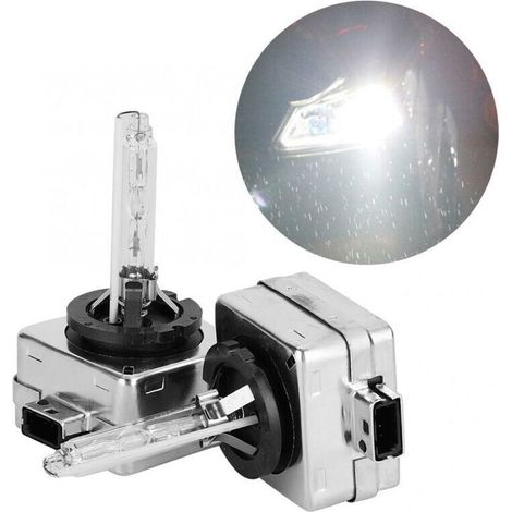 D1S 35W Xénon Ampoule HID de HID kit de Conversion 6000K 12V Blanc Diamant + 300% Ultra clair Kit de conversion Bi HID Ampoule,2pcs, (1/5)