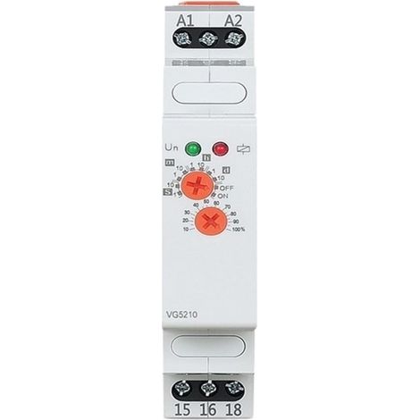 Relais temporisé 220 V ou interrupteur sur rail DIN AC/DC 12 (1/3)