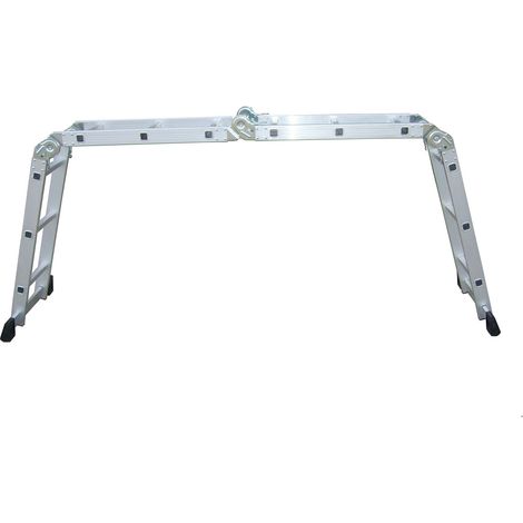 scala multifunzione essenza "everest 4x3" in alluminio con portata massima 150 kg 27x35x92 cm