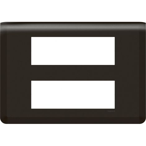 Plaque de finition Mosaic pour 2x6 modules noir mat LEGRAND 079076L (1/3)