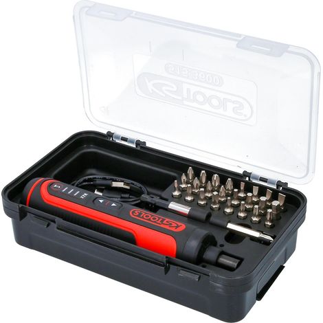 Ks Tools – Jeu d’embouts eMONSTER 1/4' pour visseuses droites sans fil – 27 pièces – Compatible DIN 3126 – Coffret pratique – Couple 6Nm (1/6)