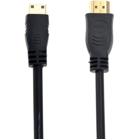 Adaptateur Micro HDMI - GETEK - GoPro Hero 2 - Plaqué or - Noir - Vidéo (1/4)