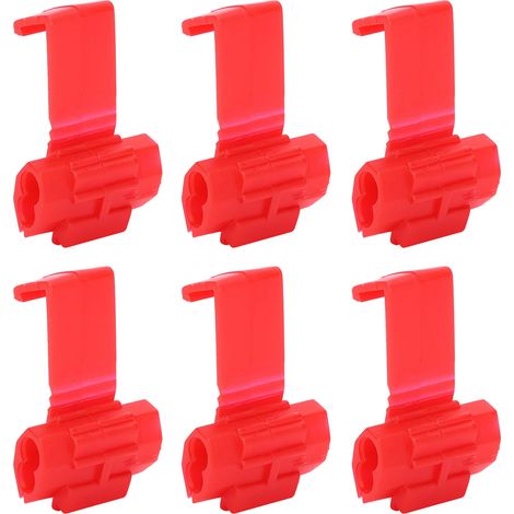 210Pcs Connecteurs Fils à Visser Rapides, Domino Électrique, Épissure de Câble, Bornier à Pince Rouge (1/5)