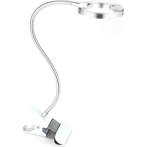 Lampe de maquillage circulaire USB avec pince, idéale pour les sourcils et les lèvres, les tatouages pour salons de beauté et les bureaux. (1/5)
