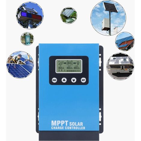 MPPT Solarladeregler 40A 12V 24V 36V 48V LCD-Display Batterie Intelligenter Regler Max 180V (1/5)