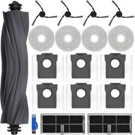 Kit accessoires pour dreame X40 Ultra Complete / L40 Ultra, 4 serpillères, 6 sacs à poussière, 1 brosse principale, 4 brosses laté (1/5)