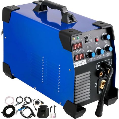 Soudeuse à onduleur combiné MIG MMA TIG 3 en 1 270A/250A/200A/160A Machine à souder for la réparation de l'acier et du Fer en Aluminium (Color : MIG 270A, Size : Type) (1/5)