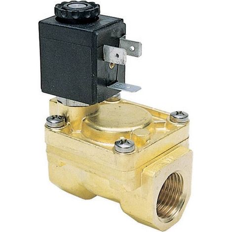 Electroválvula de agua automática normalmente cerrada 3/4".