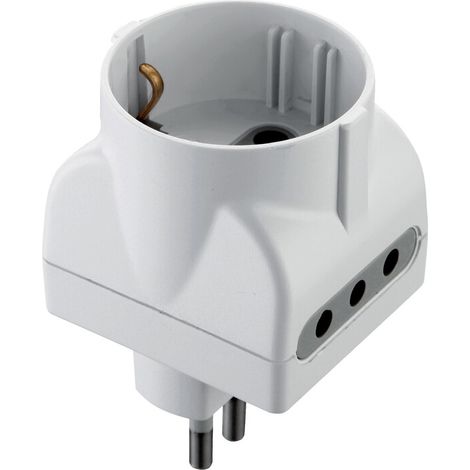 ADATTATORE TRIPLO 10A 2PR 10A E SCHUKO BIA FIG.15- 25,0 pz