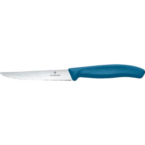 Coltello bistecca dentato blu Victorinox cm 11
