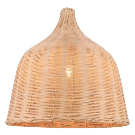 Lámpara colgante de ratán tejido a mano, diseño vintage, 35 cm, bombilla no incluida. (1/2)