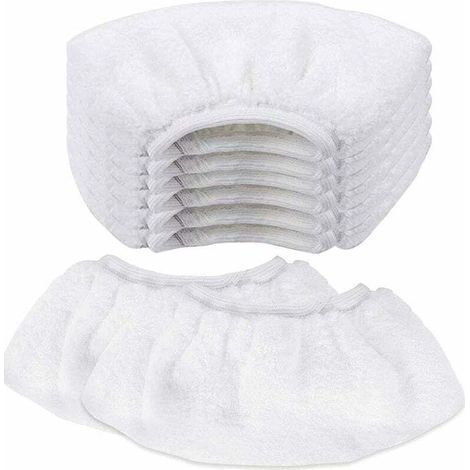 8 PCS Nettoyage à la Vapeur en Microfibre Lingette Balai Vapeur karcher Bonnette Microfibre Chiffon pour Buse à Main Universel Serpillière Remplacement pour Nettoyeur Vapeur SC2 SC3 SC4 SC5 (1/4)