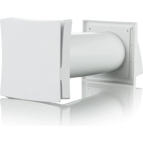 1 Kit Grille D'aération Murale Passive Filtre 100mm Conduit Air Frais Anti-Tirage Blanc Pour Maison Bureau