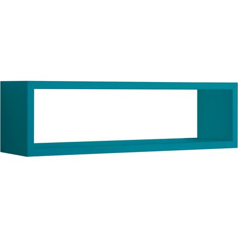 Mensola da Muro, Pensile Bagno, Mensola da Parete, Scaffale da Parete, Blu Atollo, 60x17 p15,5 cm - Regolo (1/4)